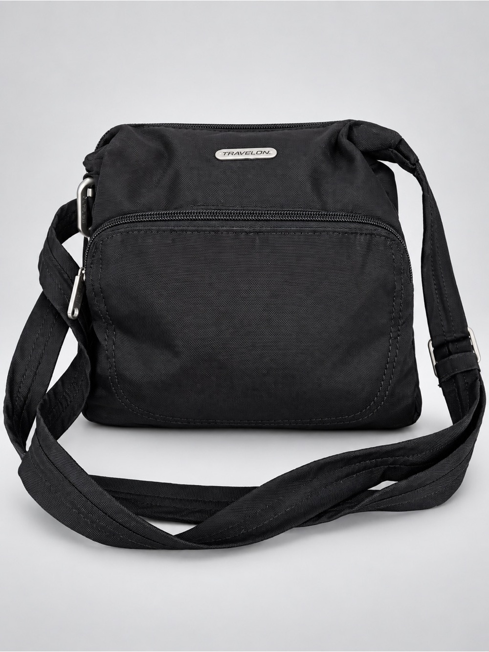 Travelon Black Crossbody Travel Bag Organizer Purse